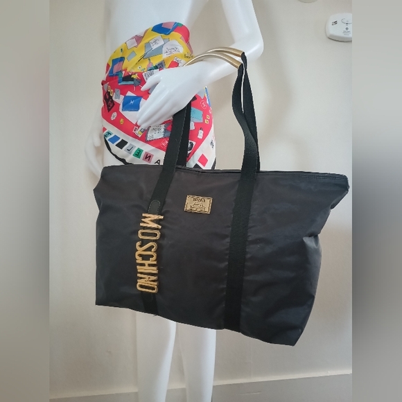 🖤 Vintage Moschino Large Logo Weekend Bag - Picture 3 of 14